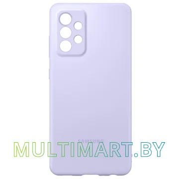Чехол Samsung Silicone Cover для Samsung Galaxy A52 (фиолетовый)